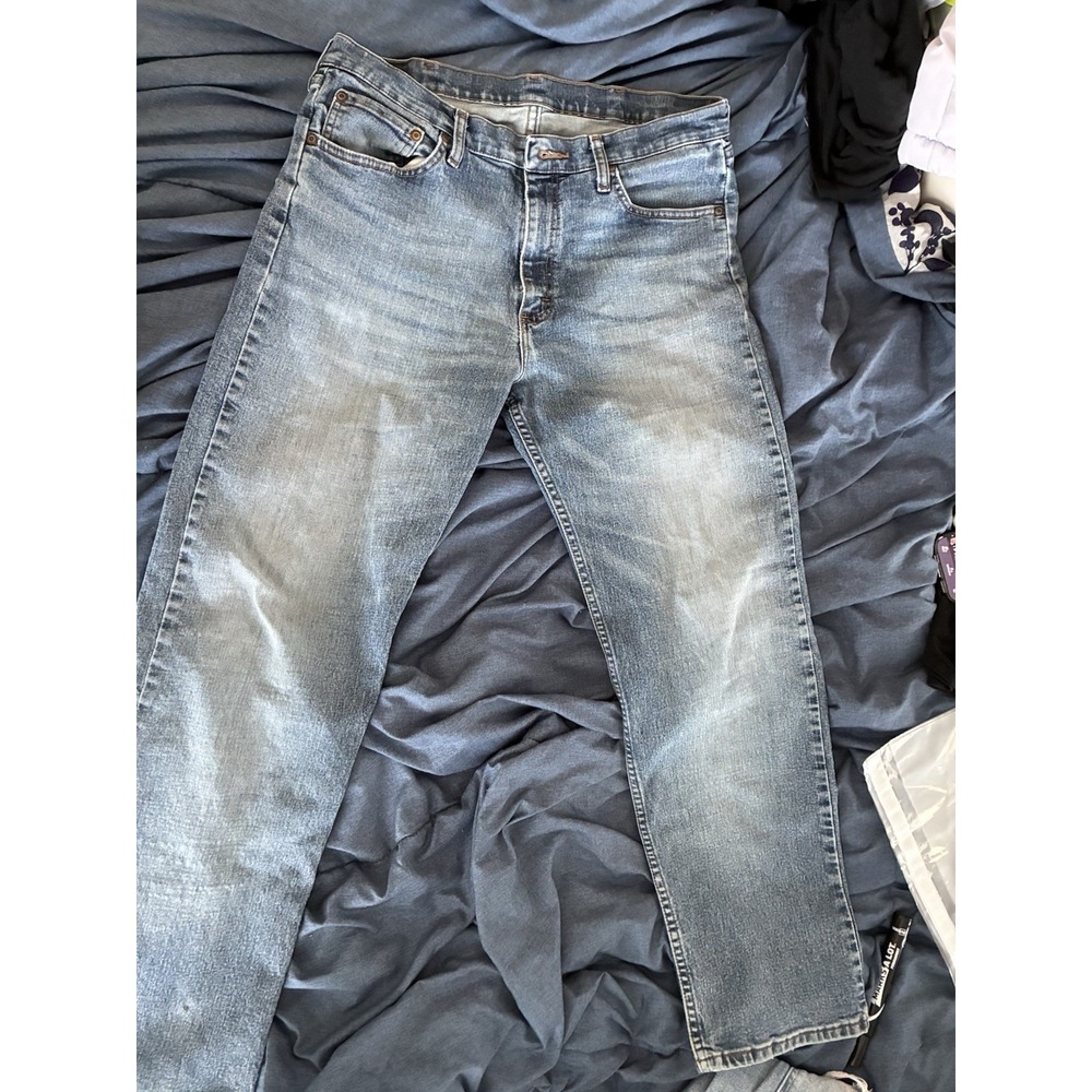 Wrangler Jeans Blue Wash Faded Men's 0203 34x30